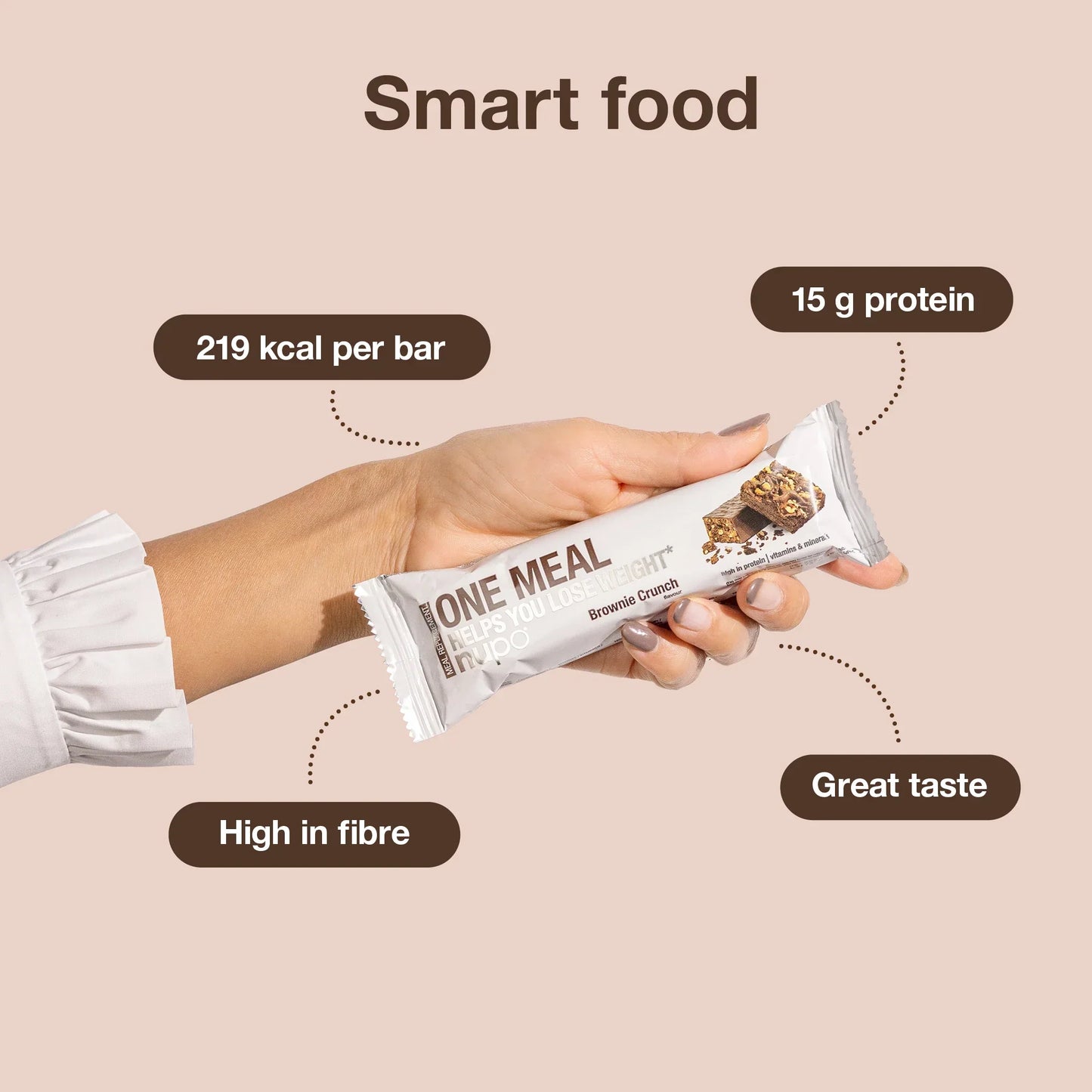 Nupo One Meal Ploščica - Brownie Crunch