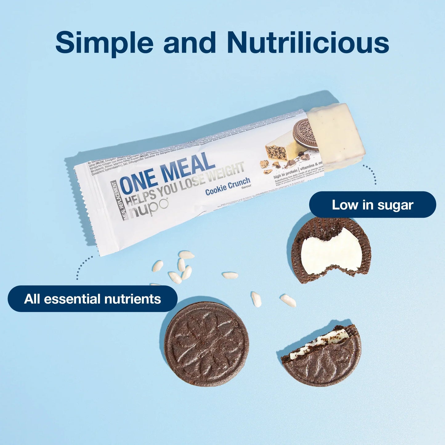Nupo One Meal Ploščica - Cookie Crunch