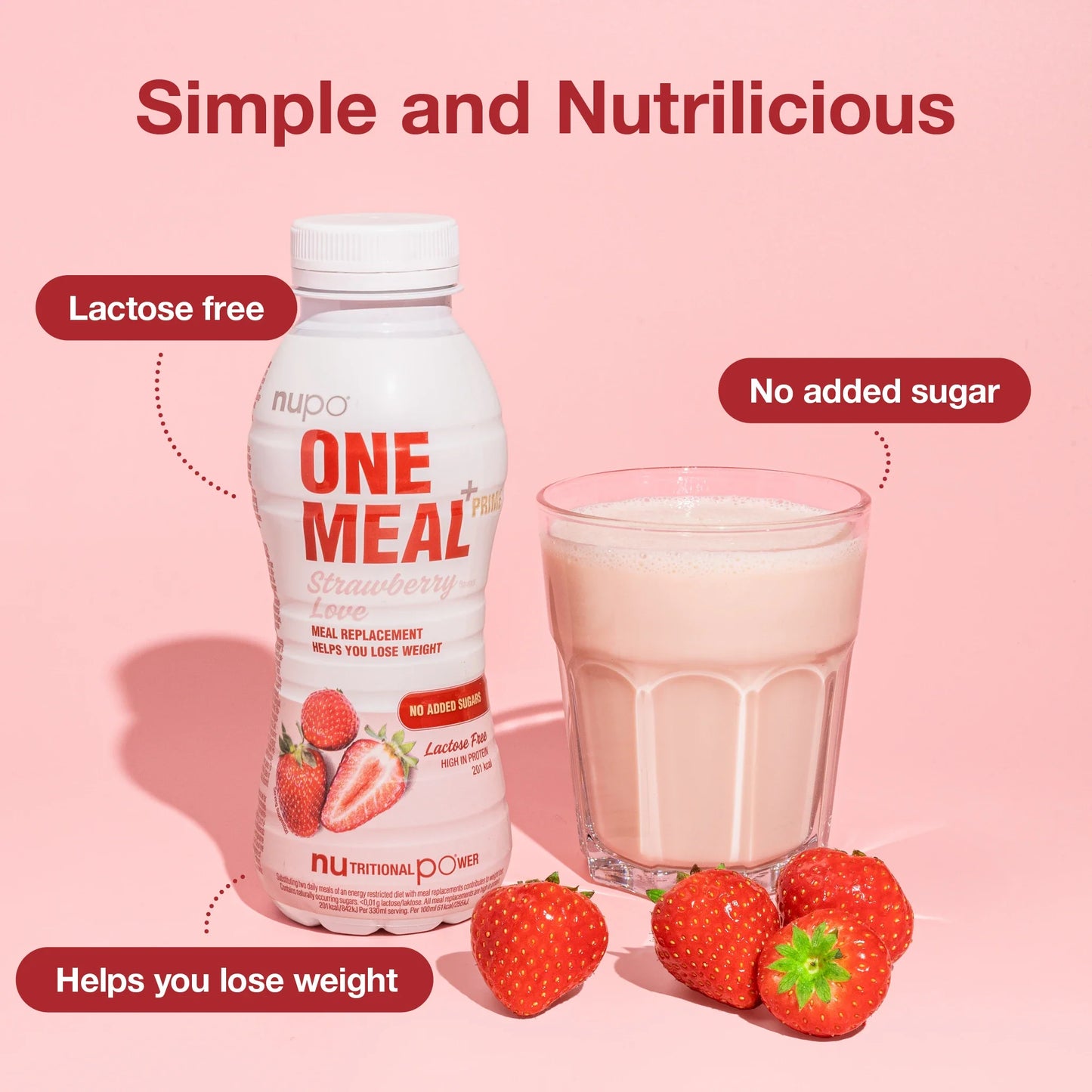 Nupo One Meal +Prime Shake - Jagoda