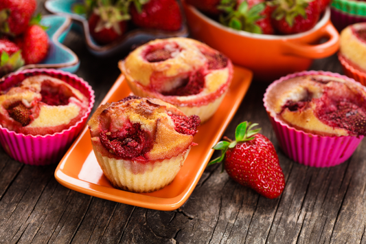Recept - Fit jagodni mafini